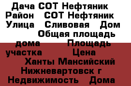 Дача СОТ Нефтяник › Район ­ СОТ Нефтяник › Улица ­ Сливовая › Дом ­ 202 › Общая площадь дома ­ 60 › Площадь участка ­ 600 › Цена ­ 500 000 - Ханты-Мансийский, Нижневартовск г. Недвижимость » Дома, коттеджи, дачи продажа   